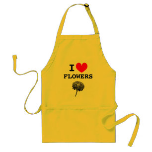 I love flowers floral apron for flower lover