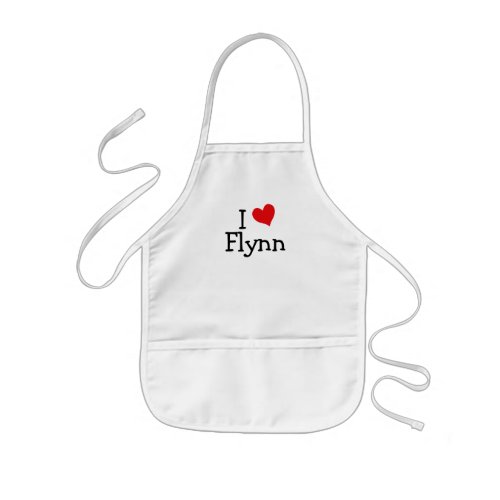 I Love Flynn Kids Apron