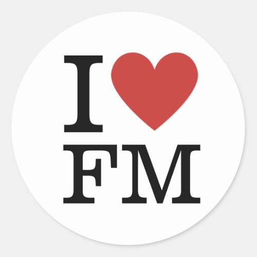 I ️ Love FM _ Facilities Management STICKER