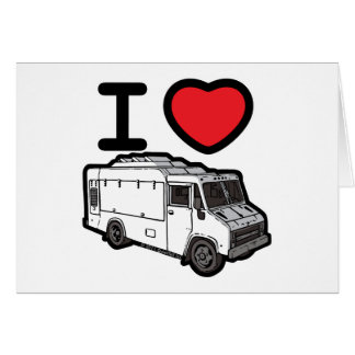 I Love Food Trucks! Cards