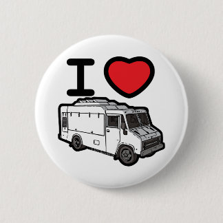 I Love Food Trucks! Pinback Button