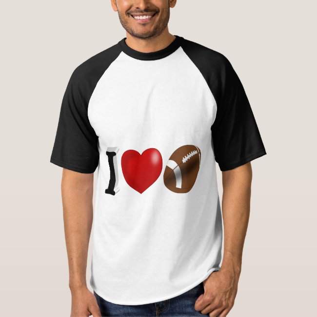 I Love Football 3D Shirt
