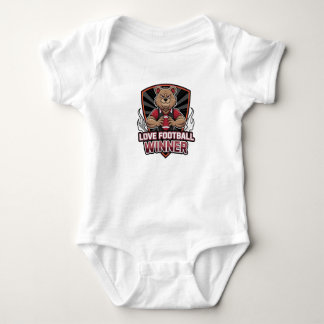 I love football baby bodysuit