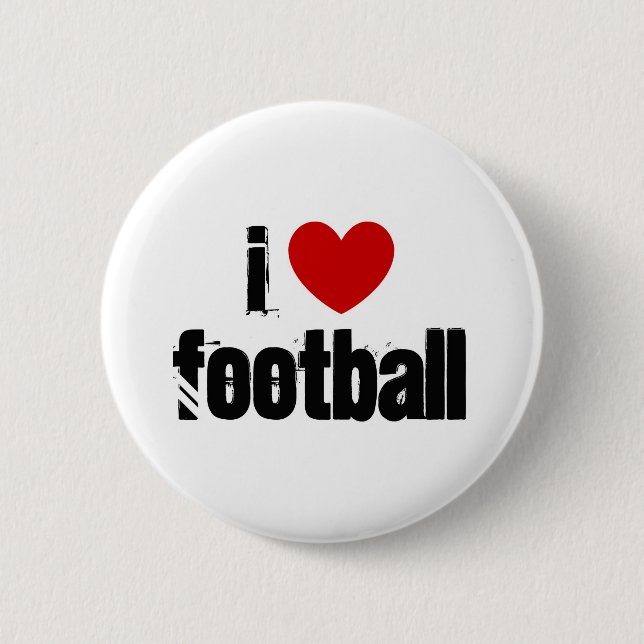 I love football button (Front)