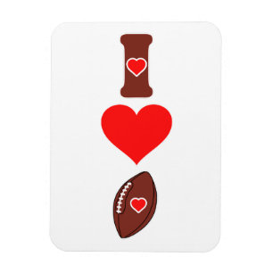 I love Football Magnet