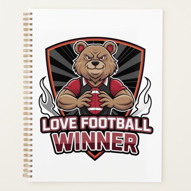 I love football  planner (Front)
