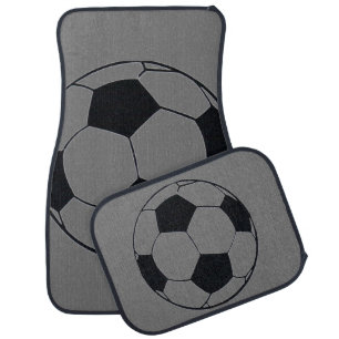 I Love Football (Soccer) Car Floor Mat