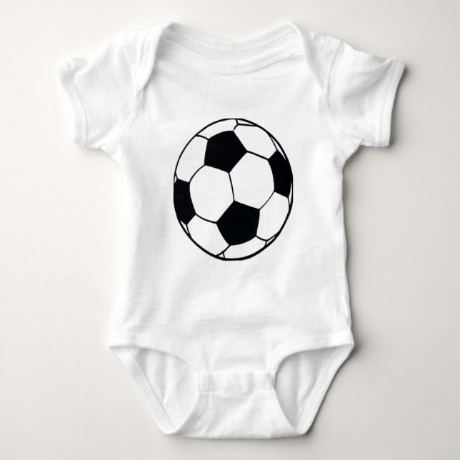 I Love Football (Soccer) Heart of the Game: I Love Baby Bodysuit (Front)