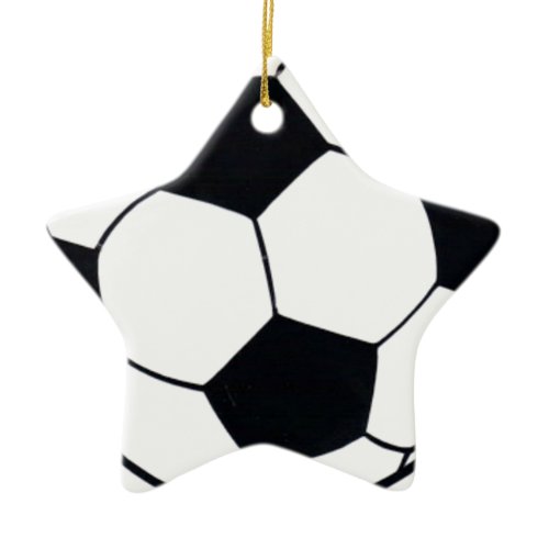 I Love Football (Soccer) Heart of the Game: I Love Ceramic Ornament