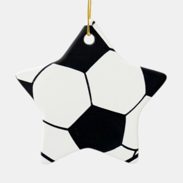 I Love Football (Soccer) Heart of the Game: I Love Ceramic Ornament (Front)