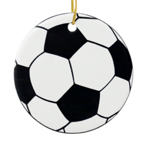 I Love Football (Soccer) Heart of the Game: I Love Ceramic Ornament