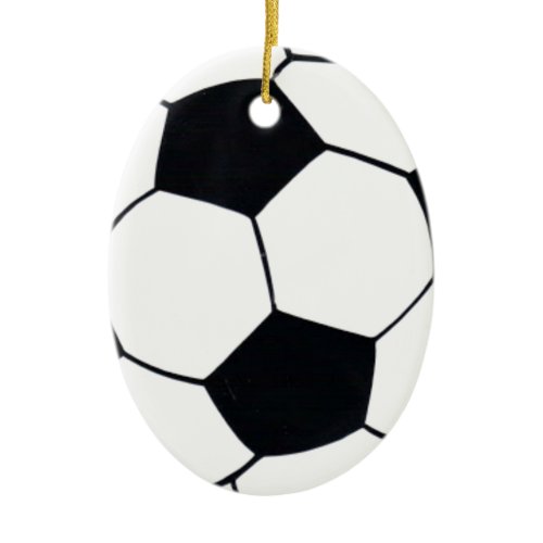 I Love Football (Soccer) Heart of the Game: I Love Ceramic Ornament