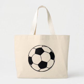I Love Football (Soccer) Heart of the Game: I Love Large Tote Bag