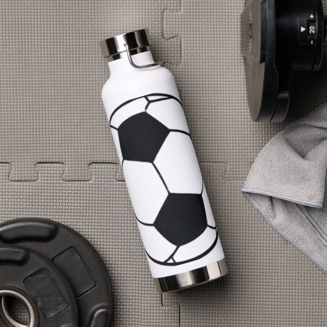 I Love Football (Soccer) Water Bottle (Gym)