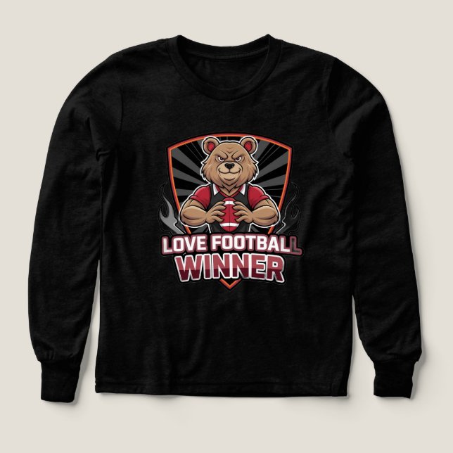 I love football  Tri-Blend shirts (Design Front)