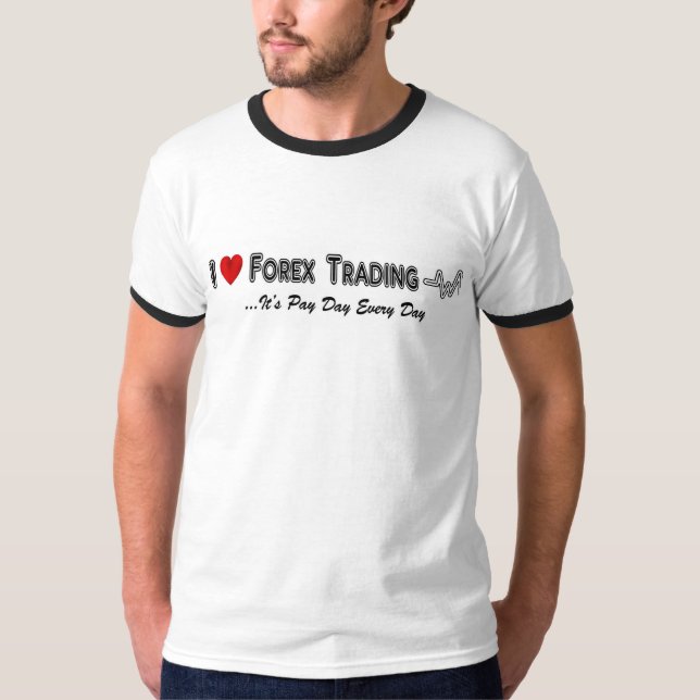 I Love Forex Trading T-Shirt (Front)