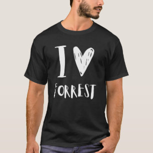 I Love FORREST Boyfriend and Cute Birthday Family T-Shirt