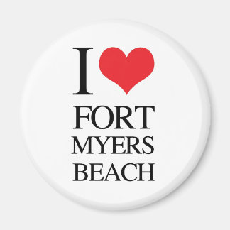 I Love Fort Myers Beach Magnet
