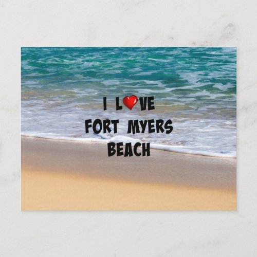 I Love Fort Myers Beach Postcard