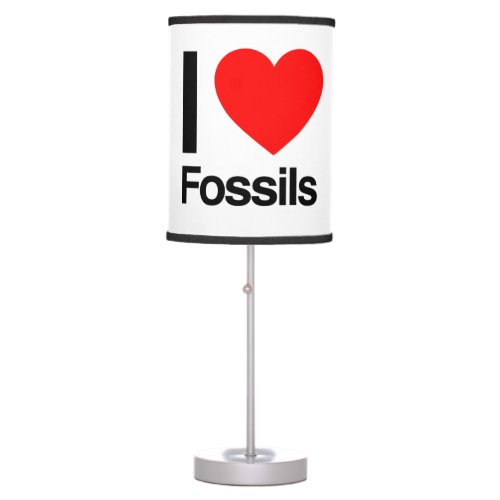 i love fossils table lamp