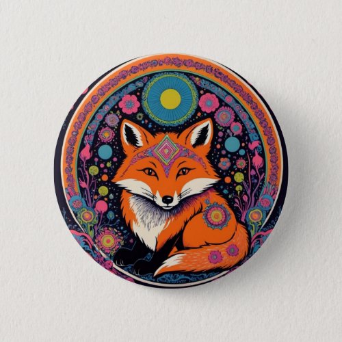 I love Fox Button