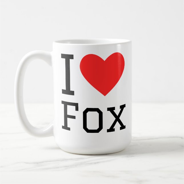 I love fox coffee mug (Left)
