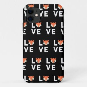 I Love Foxes Cute Fox Funny Fox Love Animal Face iPhone 11 Case