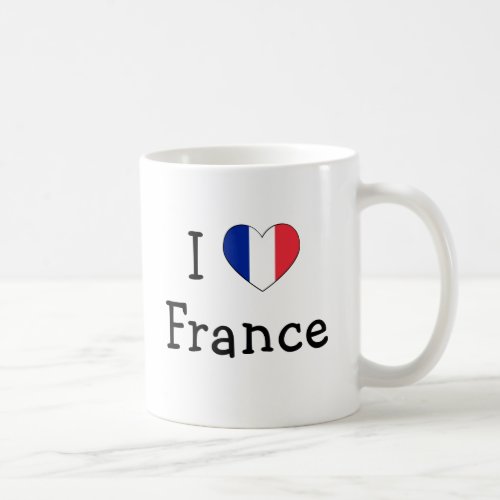 I Love France Coffee Mug