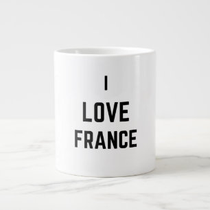 I LOVE FRANCE GIANT COFFEE MUG