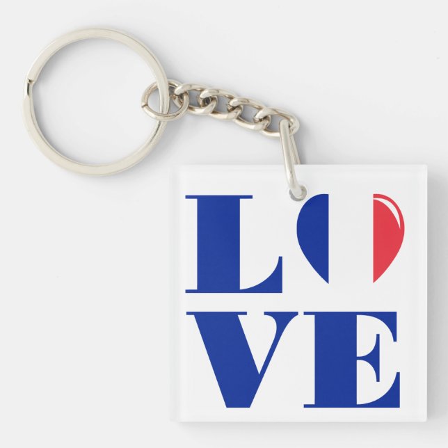 I love France Keychain (Front)