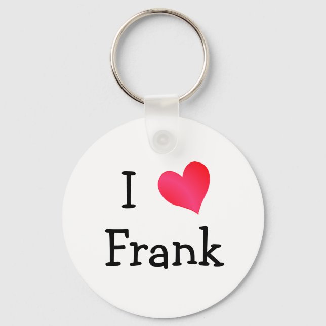 I Love Frank Keychain (Front)