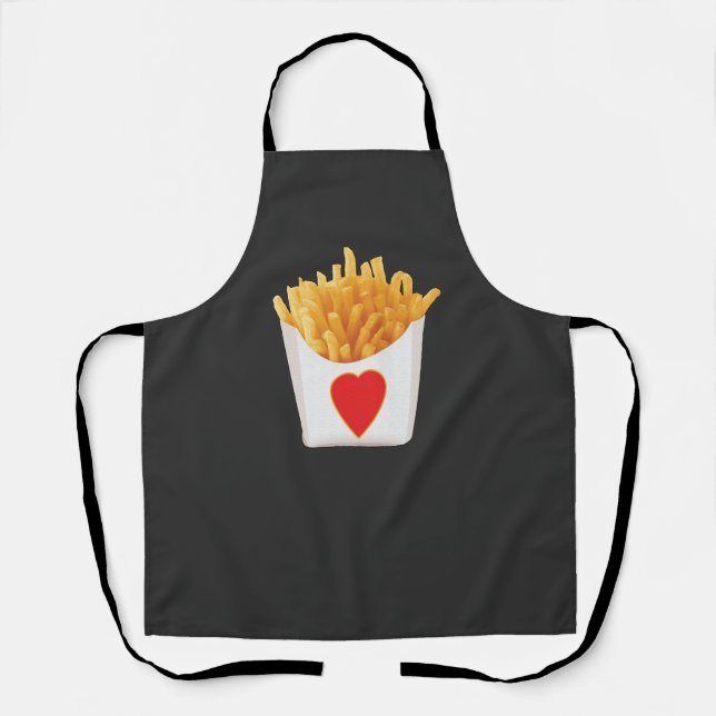 I Love French Fries  Apron (Front)