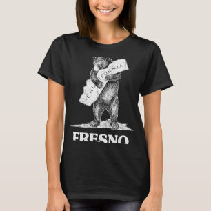 I Love Fresno California Bear Hugging California T-Shirt