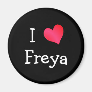 I Love Freya Magnet