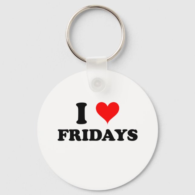 I Love Fridays Keychain (Front)