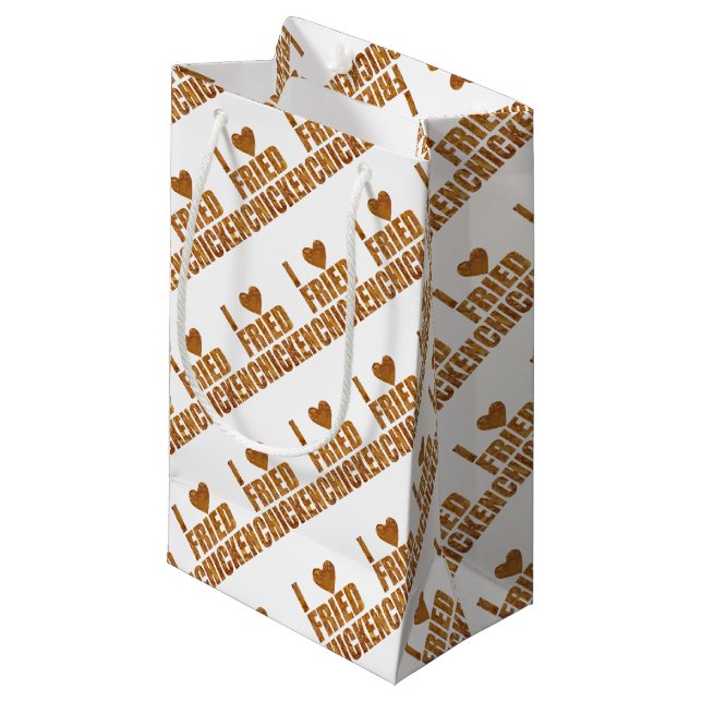 I love fried chicken small gift bag (Front Angled)