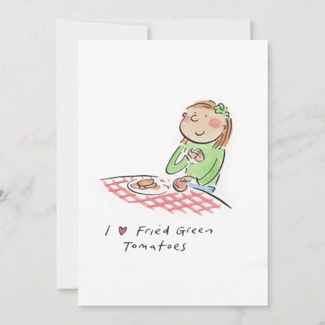 I love Fried Green Tomatoes Invitation (Front)