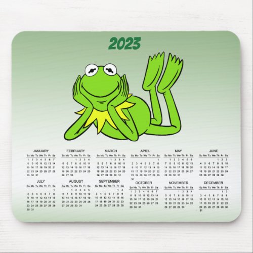 I Love Frogs 2023 Calendar Mousepad