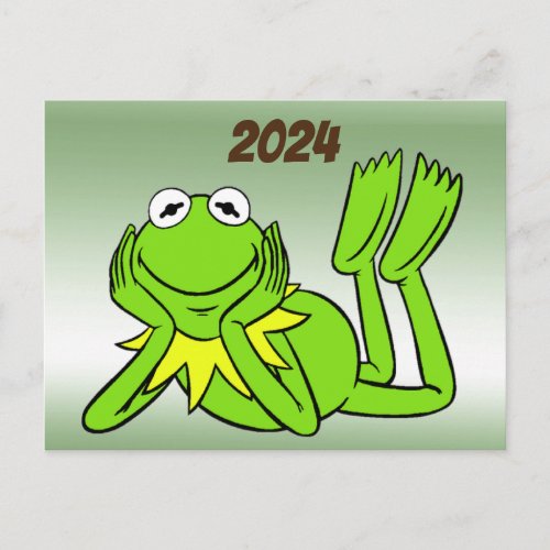 I Love Frogs 2024 Calendar on Back  Postcard