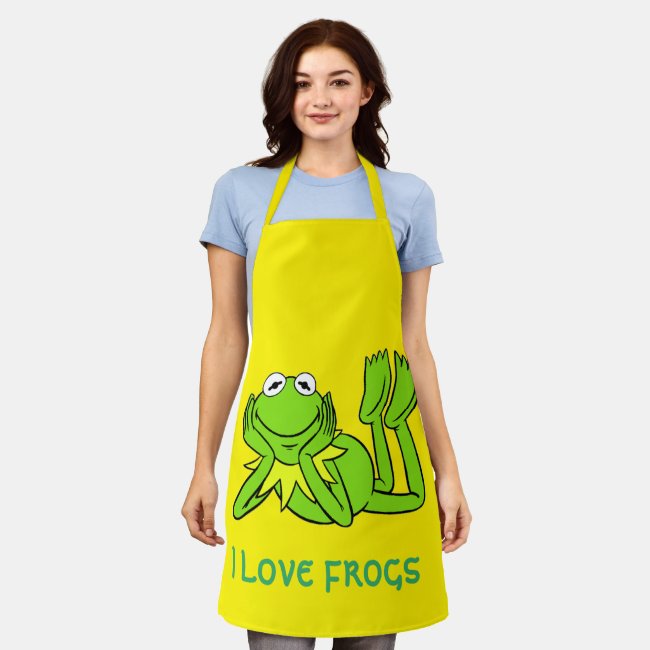 I Love Frogs Apron