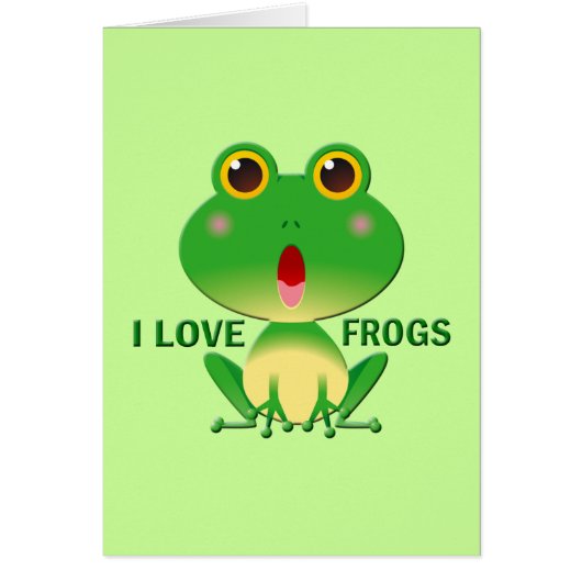 I LOVE FROGS CARDS (Front)
