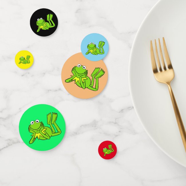 I love Frogs Colorful Table Confetti
