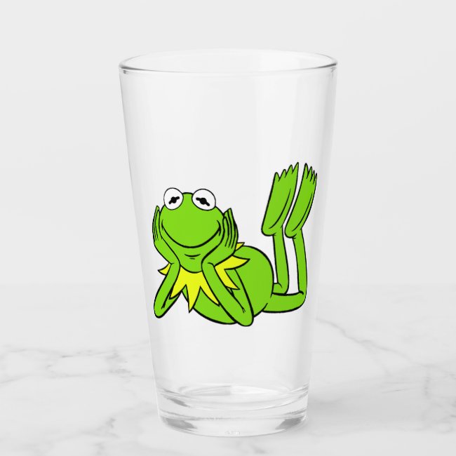 I Love Frogs Drinking Glass Tumbler