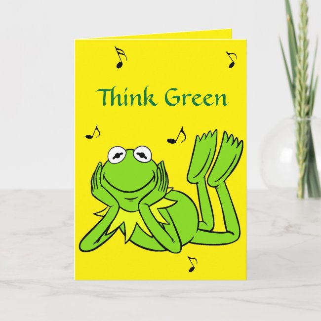 I Love Frogs Earth Day Card