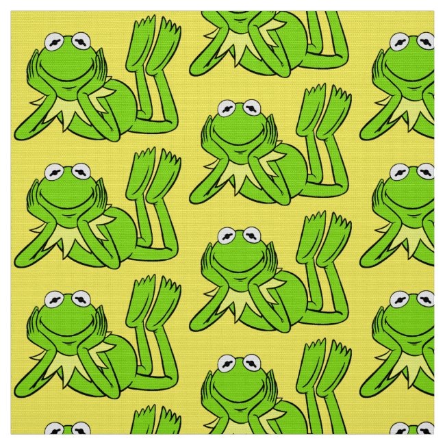I Love Frogs Pattern Fabric