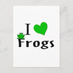 I Love Frogs Postcard