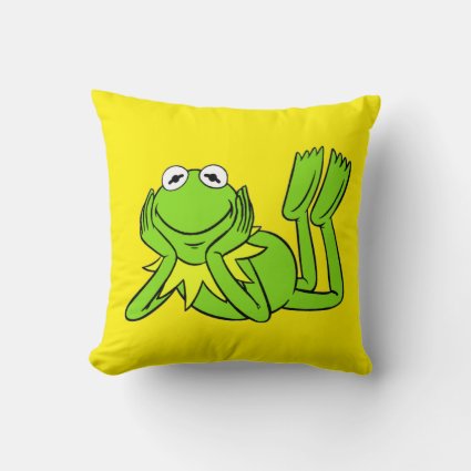 I Love Frogs Throw Pillow