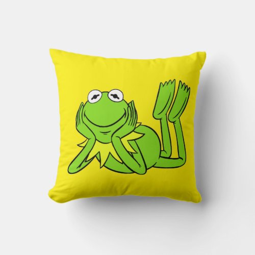 I Love Frogs Throw Pillow