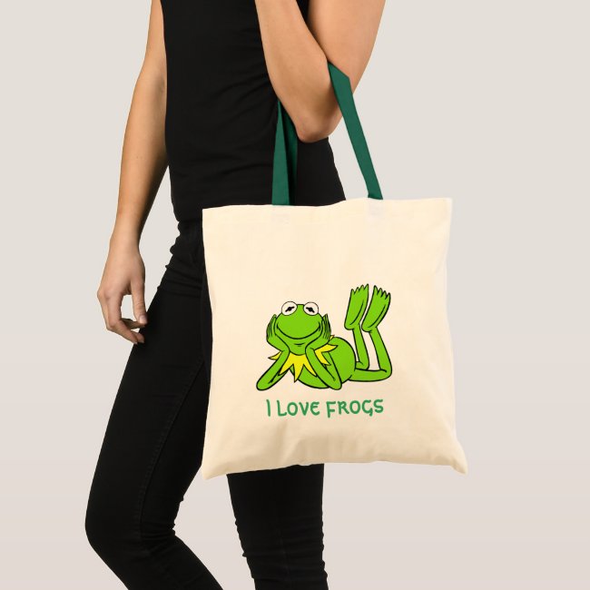 I Love Frogs Tote Bag