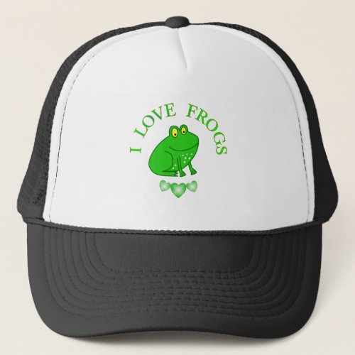 I Love Frogs Trucker Hat